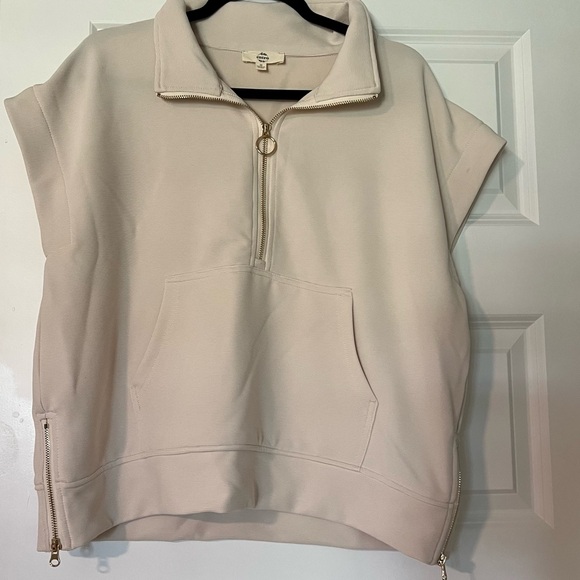 Entro Off-White Ribbed Jacket - Picture 3 of 3